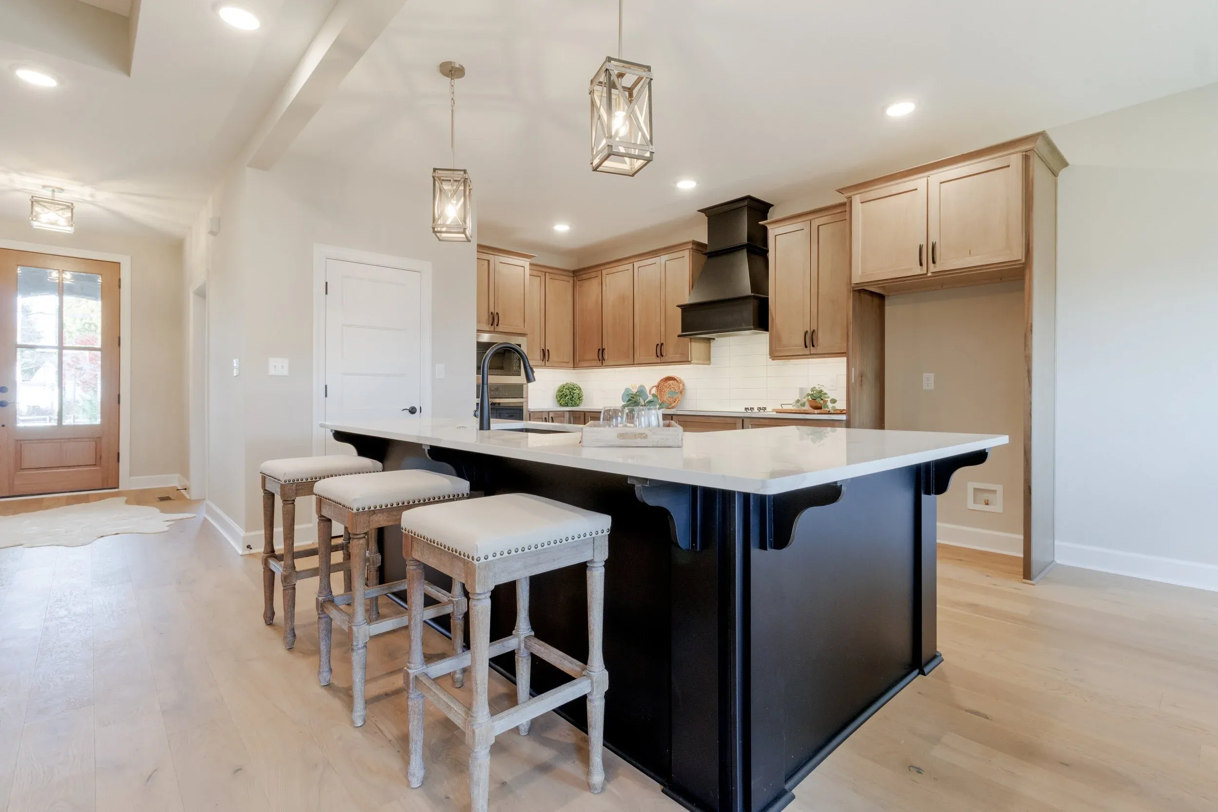 A custom kitchen built by Clarksville Cabinetry